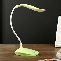 Светильник настольный светодиодный 220В USB 7Вт Зеленая картинка 